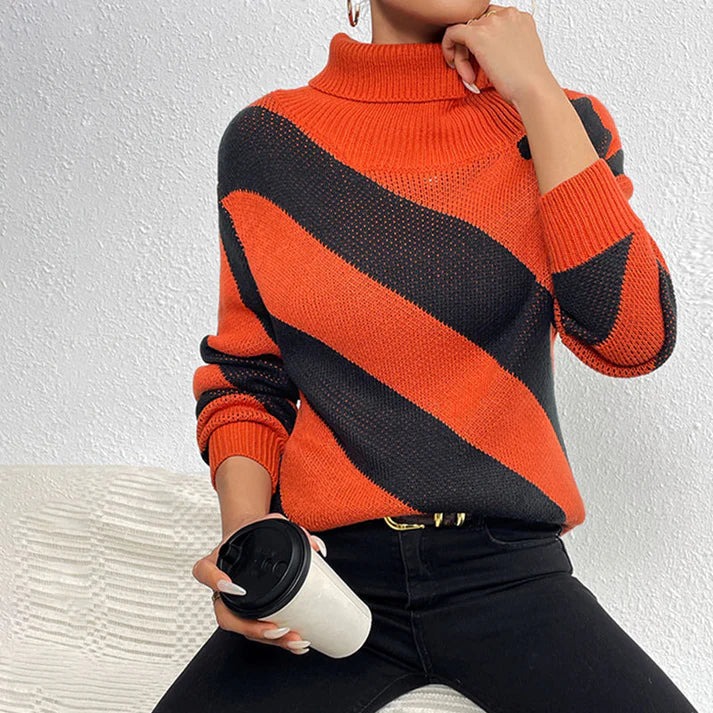 SAVINA – Suéter casual de rayas para mujer