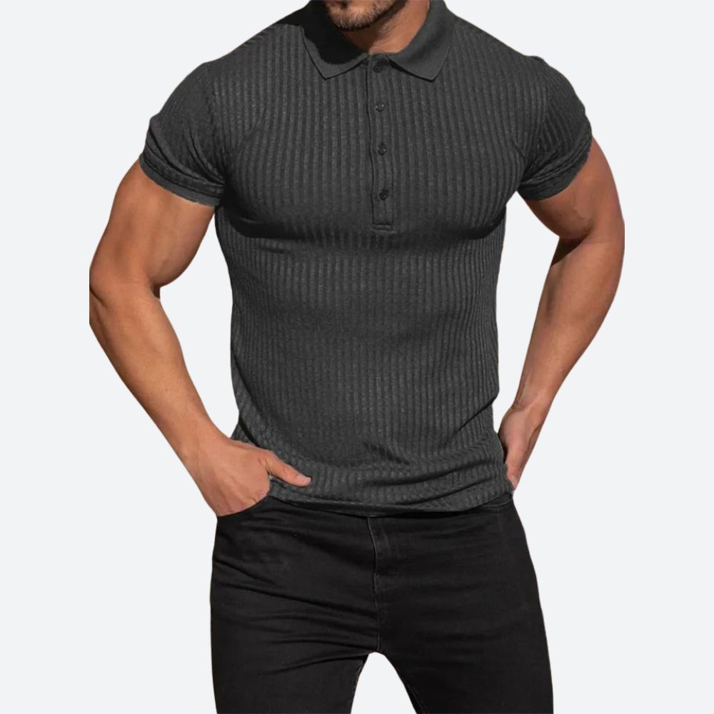 Polo entallado de estilo elegante para hombre – Varelio