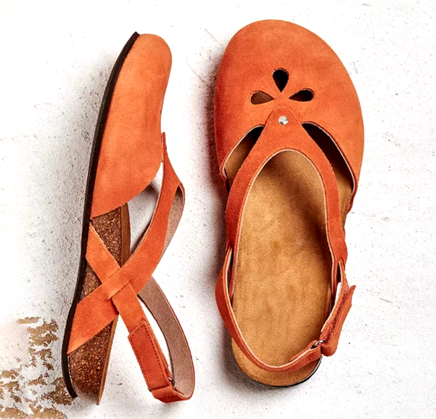 Zapatos de Senderismo Ortodónticos para Mujeres con Soporte Arqueado y Cierre de Velcro – Kjerstin
