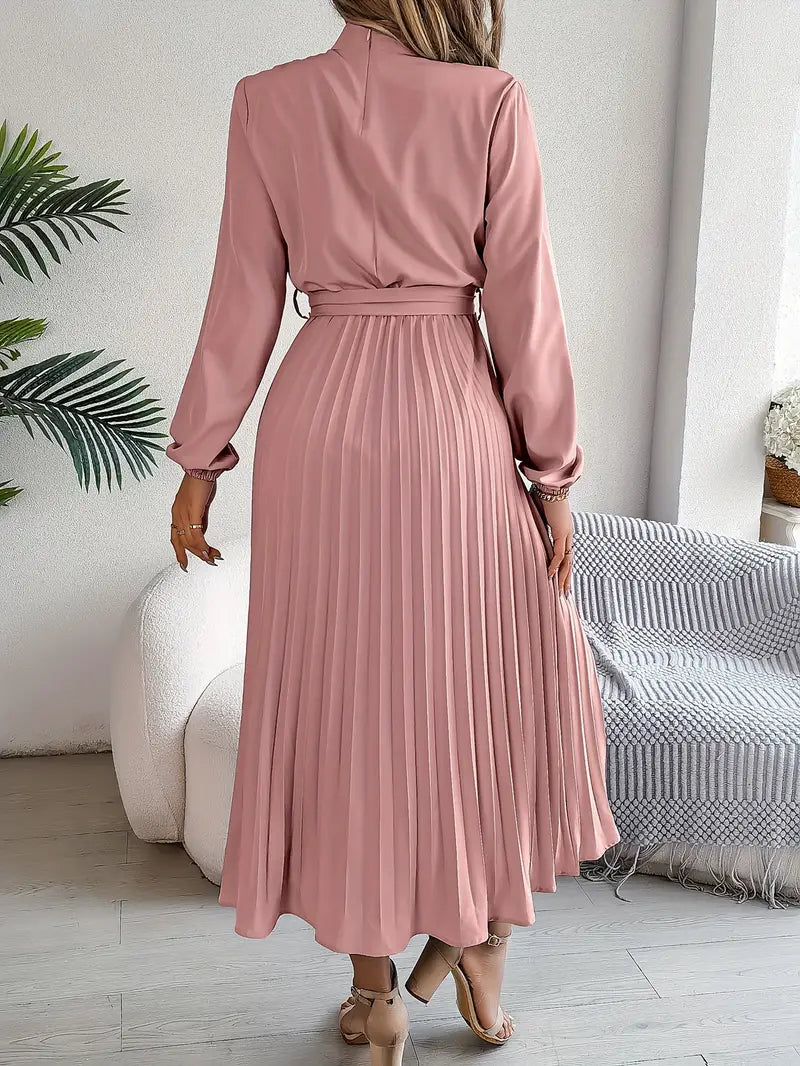 Celestia – Vestido elegante plisado de invitada de boda, de fiesta o graduación