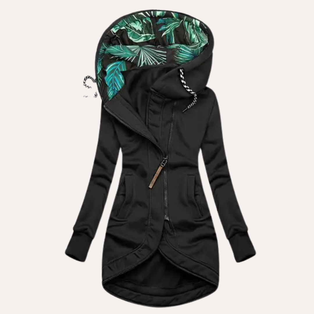 Chaqueta polar elegante con capucha para mujer – ROBERTA