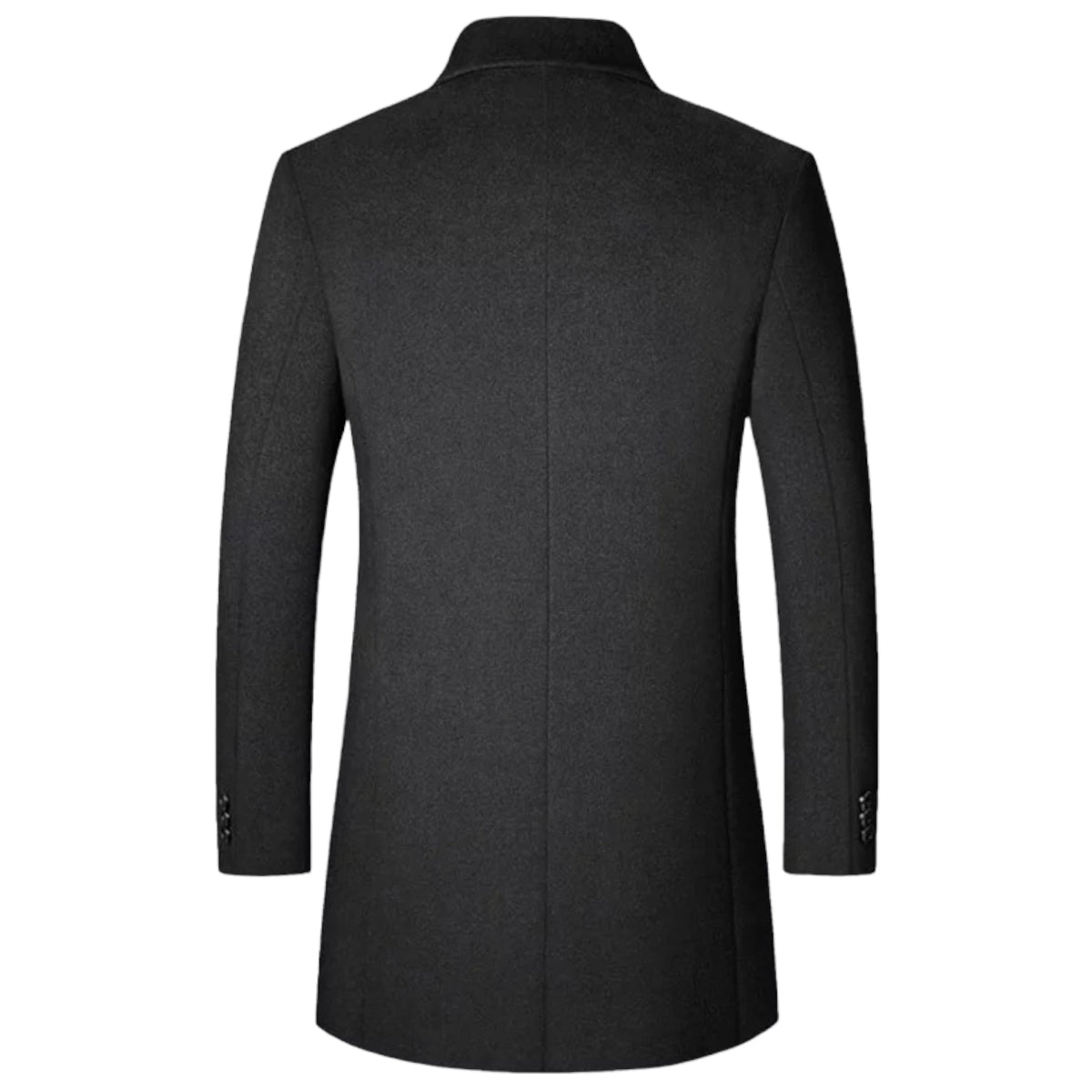 MARCOS - Abrigo de corte slim fit con botones para hombre