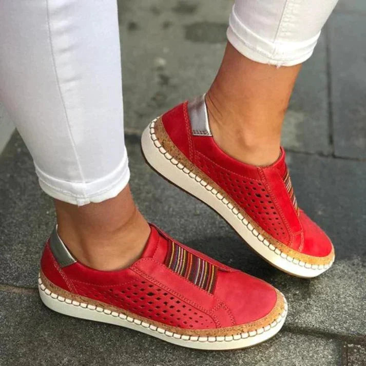 Zapatos ortopédicos cómodos sin cordones para mujer – VITALIA