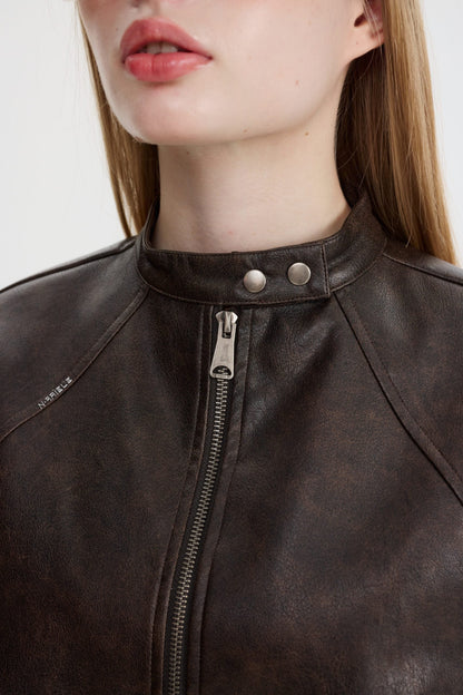 MARIT - Chaqueta de cuero lujosa para mujeres