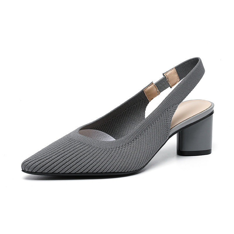 Tacones elegantes con punta fina y tira trasera – VALSERA