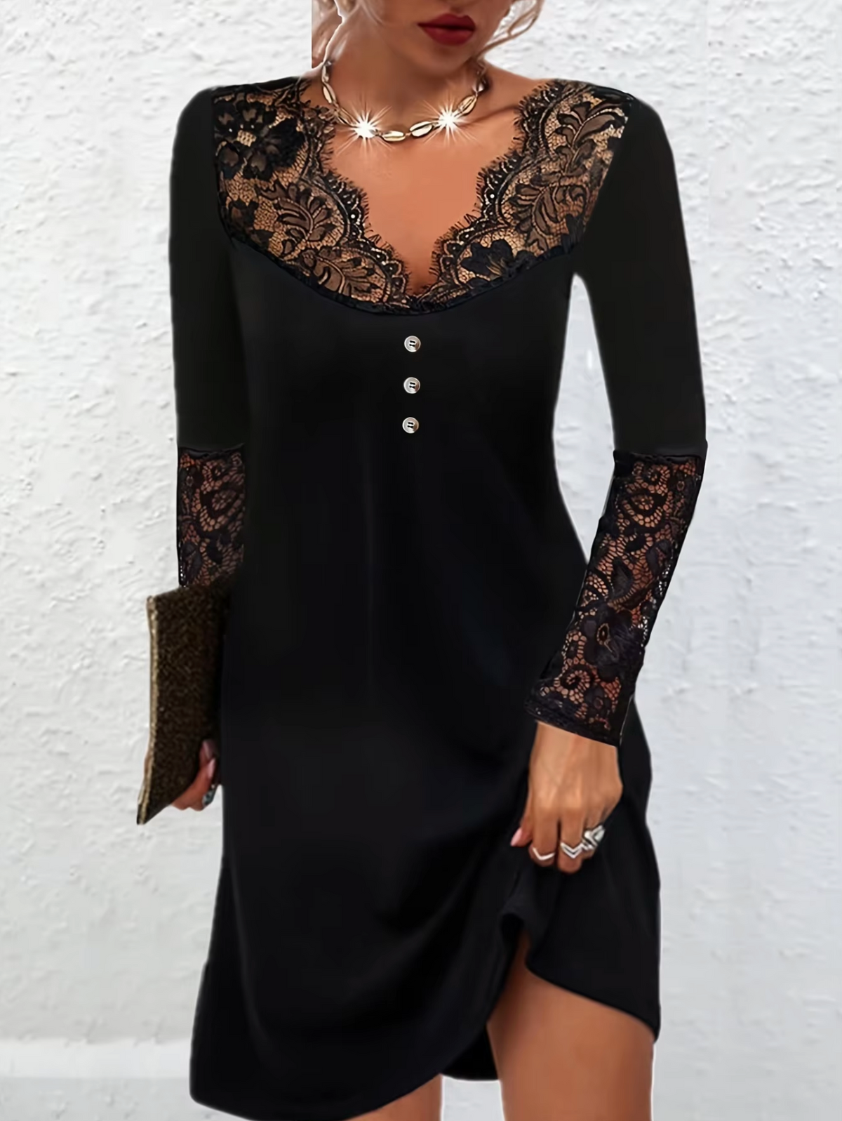 ADELLE - Vestido elegante de encaje para mujer