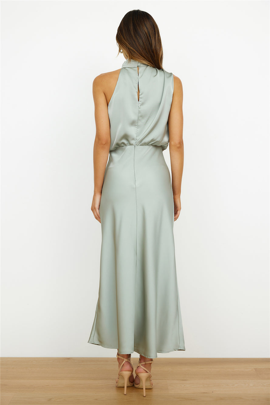 FIONA – Vestido de noche elegante para mujer con hombros descubiertos y cuello alto