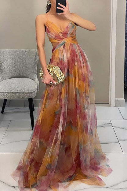 GARDENIA – Vestido largo para mujer con estampado floral