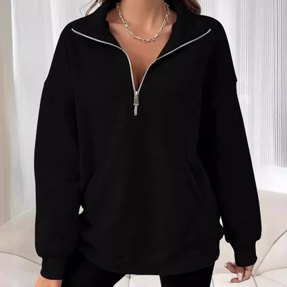 NADIA - Jersey polar con cremallera para mujer