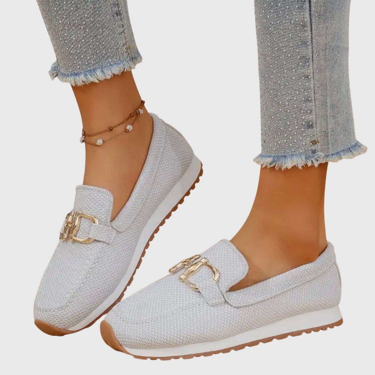 Elina – Mocasines ortopédicos de ante suave para mujer