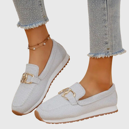 Elina – Mocasines ortopédicos de ante suave para mujer