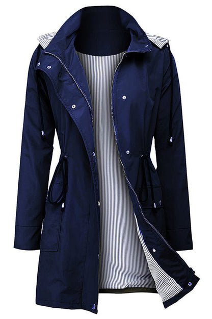 Chaqueta ligera para mujer con capucha y cordón ajustable – TAMIRA