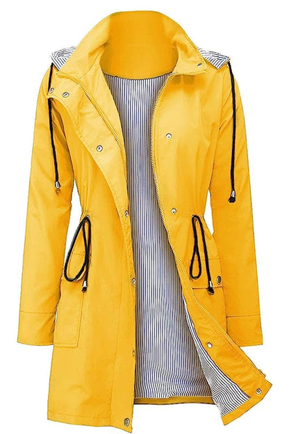 Chaqueta ligera para mujer con capucha y cordón ajustable – TAMIRA