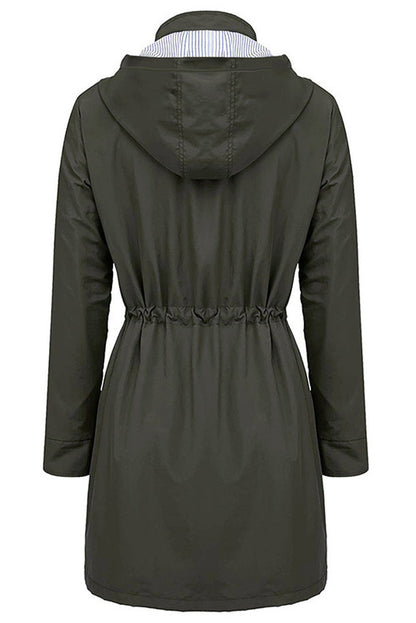 Chaqueta ligera para mujer con capucha y cordón ajustable – TAMIRA