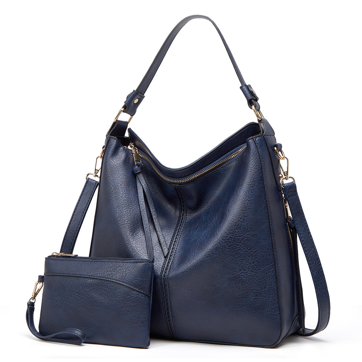 Set de bolso bandolera y minibolso de muñeca en piel sintética – LUNÈA DUO SET