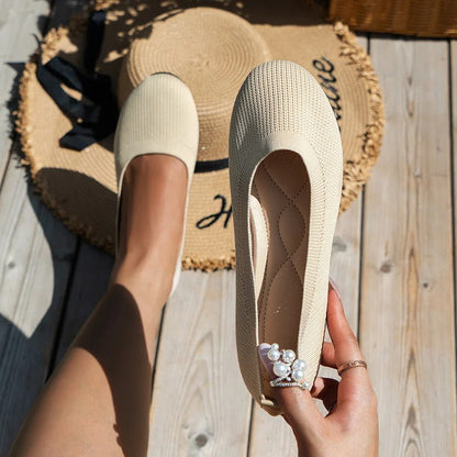 Zapatos bailarinas transpirables con suela antideslizante para mujer – ELVY PARIS