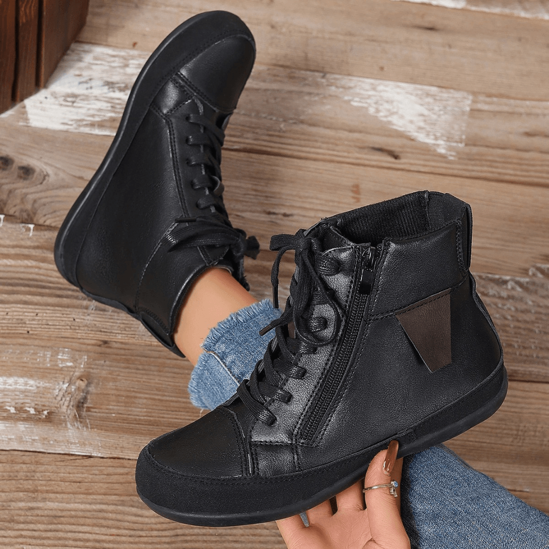 Botas altas de mujer con cremallera y plantilla cómoda – LIVARA