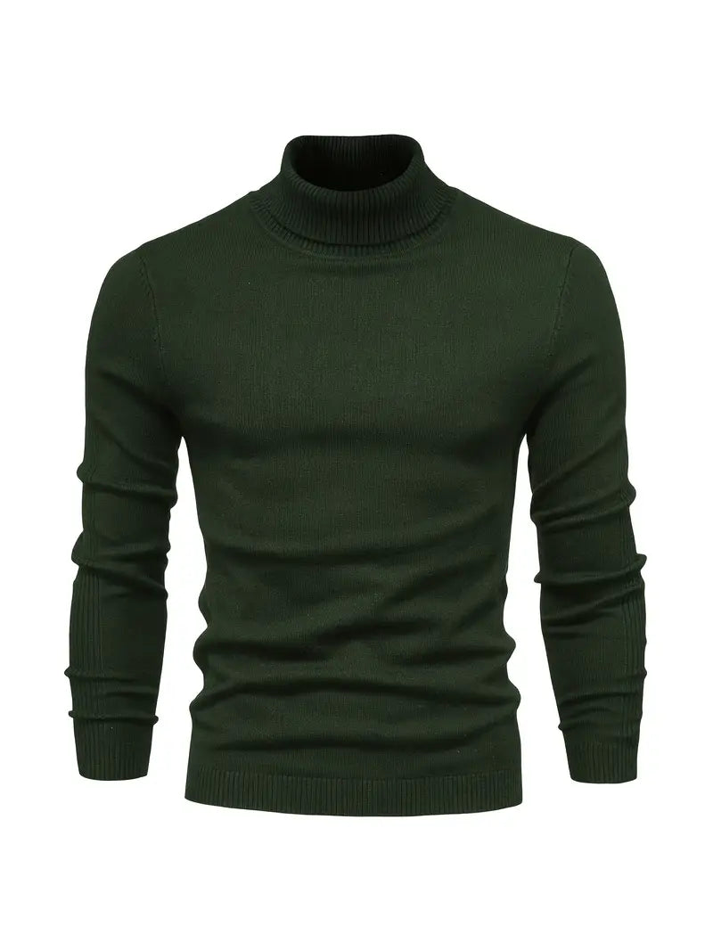 LUCA - Suéter de cuello alto con diseño ajustado para hombre