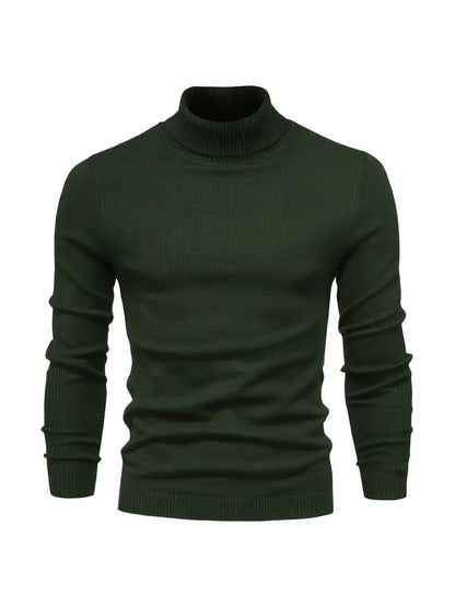 LUCA - Suéter de cuello alto con diseño ajustado para hombre