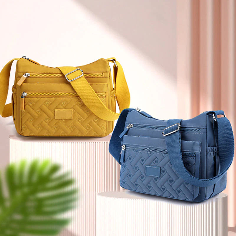 Bolso de hombro clásico y elegante con acabado lujoso – LUVINA
