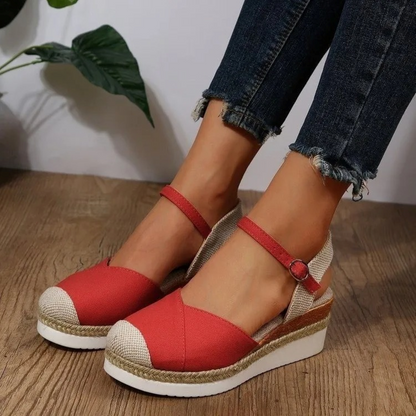 Sandalias de verano para mujer con cierre de hebilla y suela cómoda – LIVARA