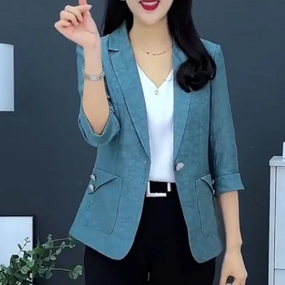 MARTA - Blazer elegante con cierre de un solo botón para mujer