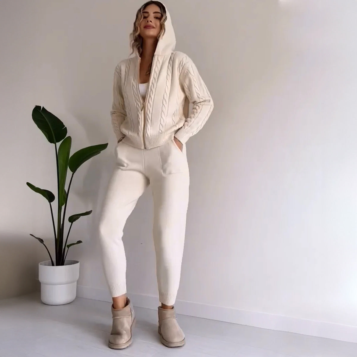 MAREN – Conjunto de punto elegante para mujer