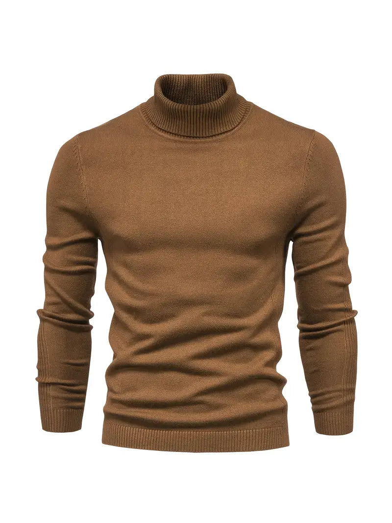 LUCA - Suéter de cuello alto con diseño ajustado para hombre