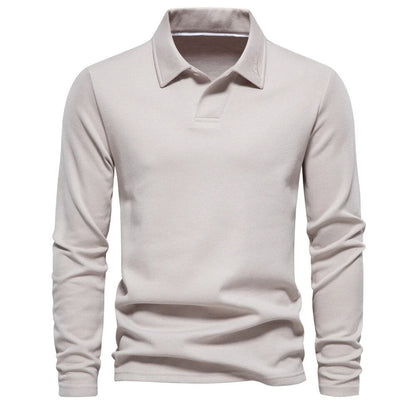 EMILIO - Camisa casual de manga larga con cuello para hombre