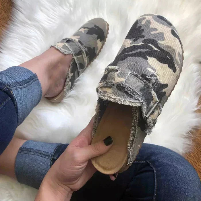 Zuecos de Lona Ligeros y Transpirables para Damas de Uso Casual – AEVA