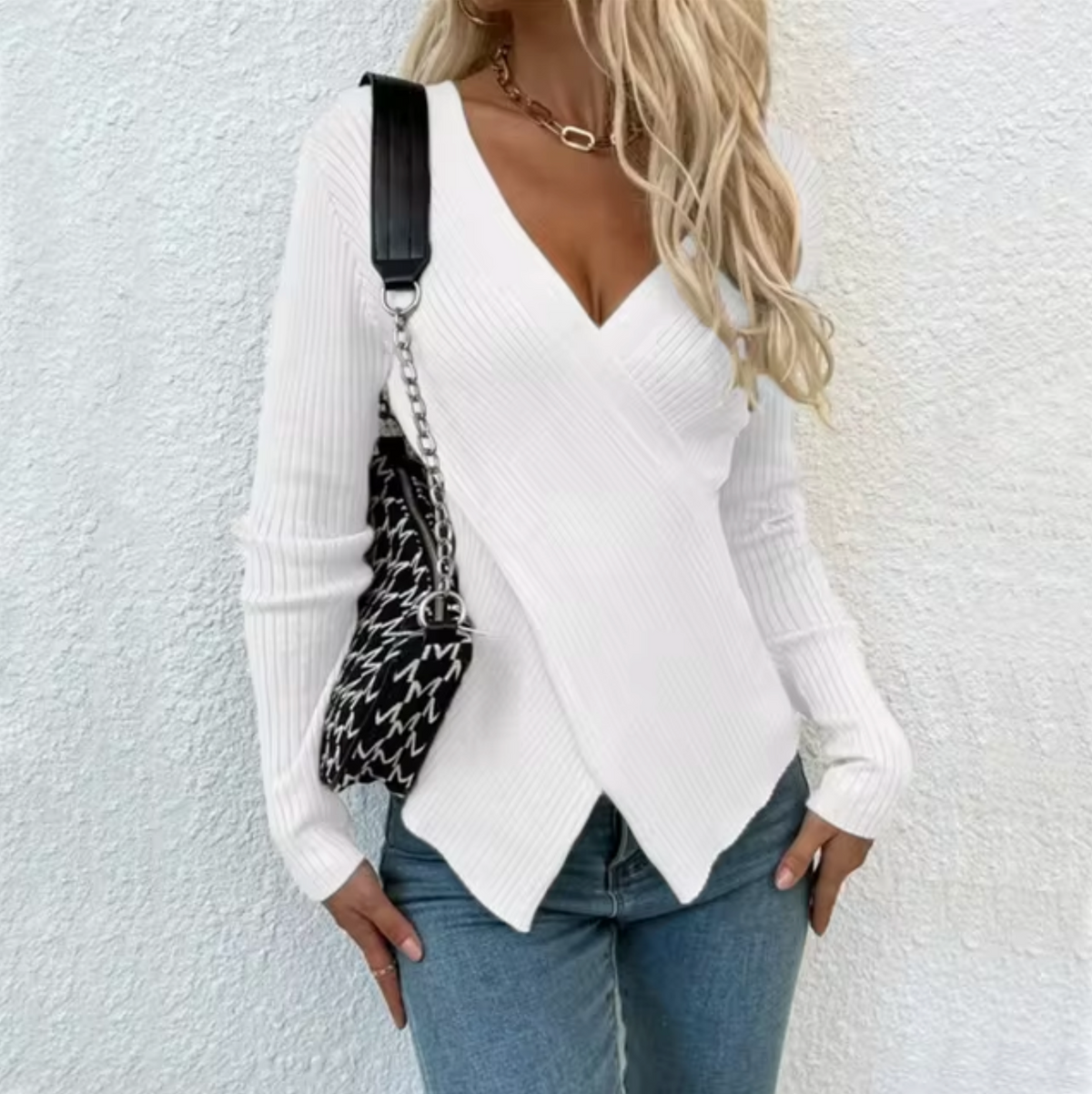 TESS - Suéter de punto casual para mujer