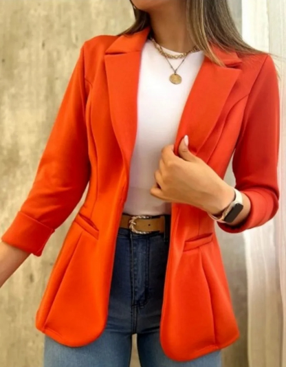 MIREIA - Blazer sin cierre para mujer, ideal para el día a día
