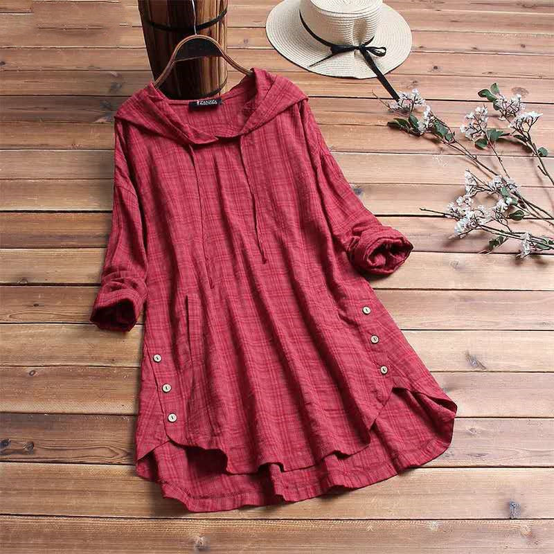 Camisa de lino y algodón transpirable con corte relajado – AÉLIN