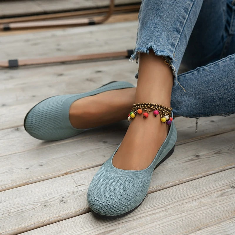 Zapatos bailarinas transpirables con suela antideslizante para mujer – ELVY PARIS