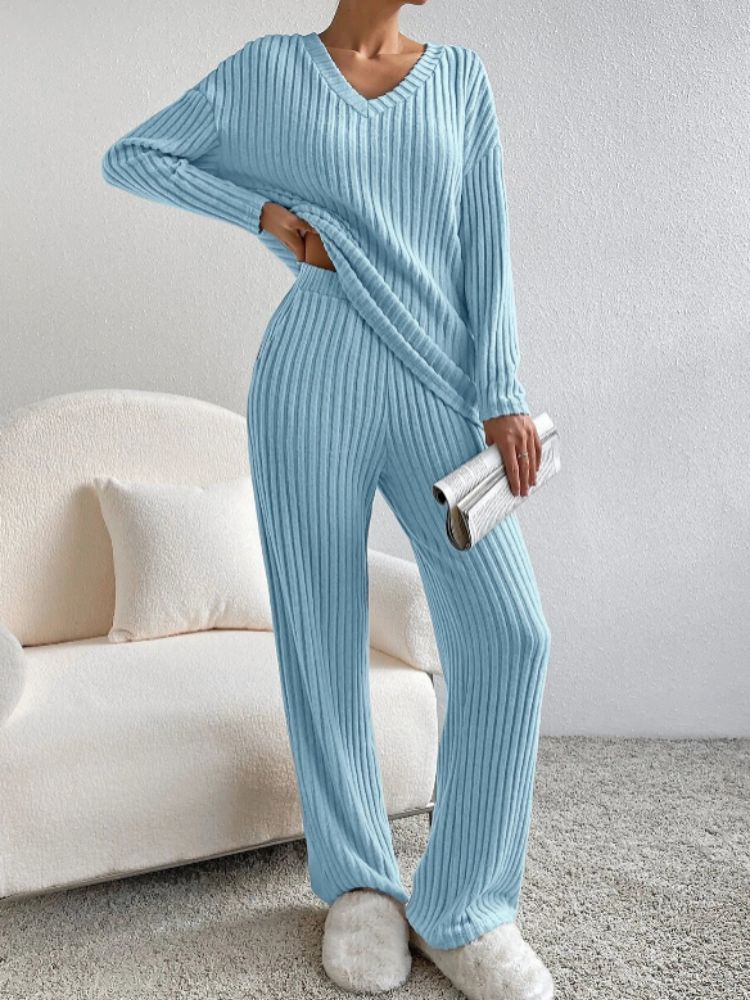 HARLEY - Conjunto elegante de suéter y pantalón para mujeres
