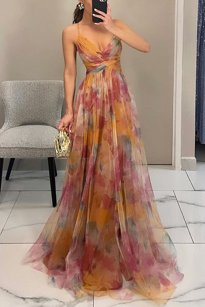 GARDENIA – Vestido largo para mujer con estampado floral