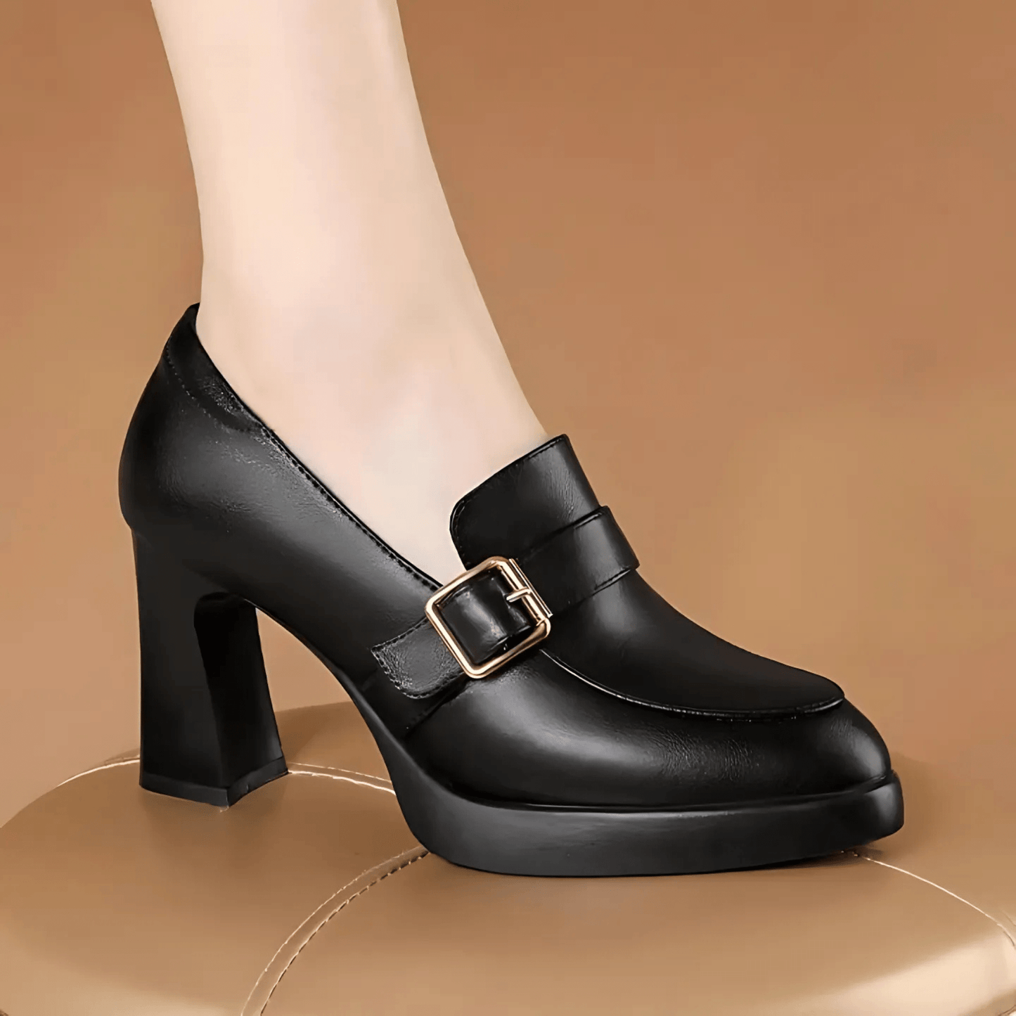 Zapatos de tacón alto con plantilla ortopédica y diseño elegante – BELVIANA
