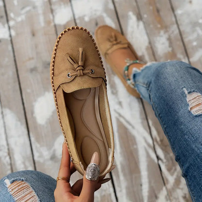 Mocasines elegantes para mujer con lazo y suela flexible – LUNIA FLEX