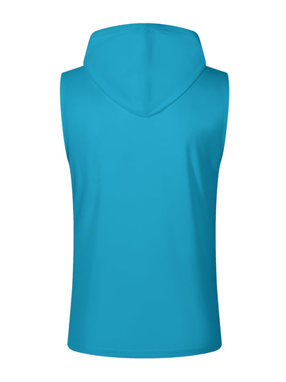Camisa sin mangas con capucha y tejido transpirable para hombres en entrenamiento – ACTON