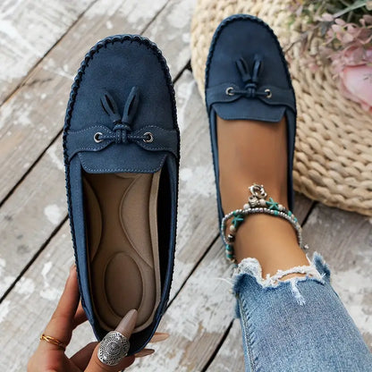 Mocasines elegantes para mujer con lazo y suela flexible – LUNIA FLEX