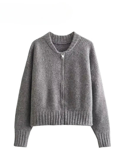 DIEDE - Chaqueta de suéter estilo vintage para mujeres
