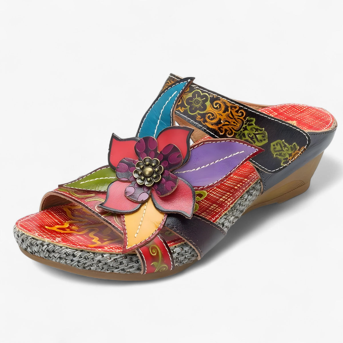 Sandalias bohemias para mujer con detalles trenzados – DALIA