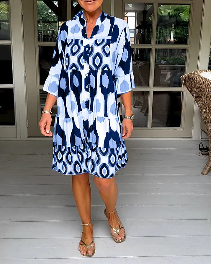 Vestido de verano ligero y elegante para mujer con estampado único – ELENA LUZ
