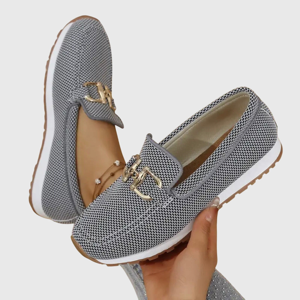 Elina – Mocasines ortopédicos de ante suave para mujer