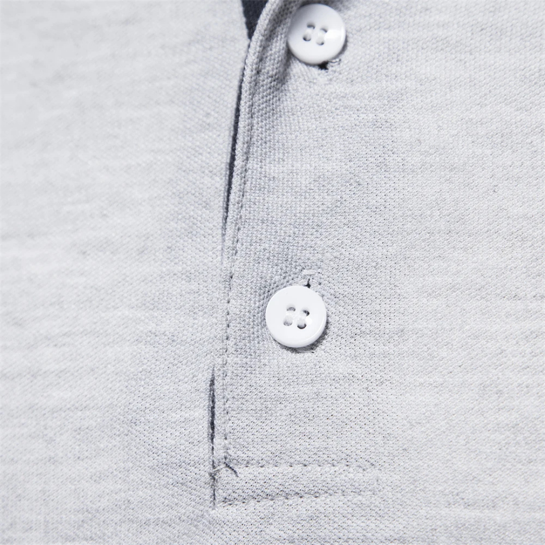 Polo de manga larga para hombre ajuste entallado – WESTLEY