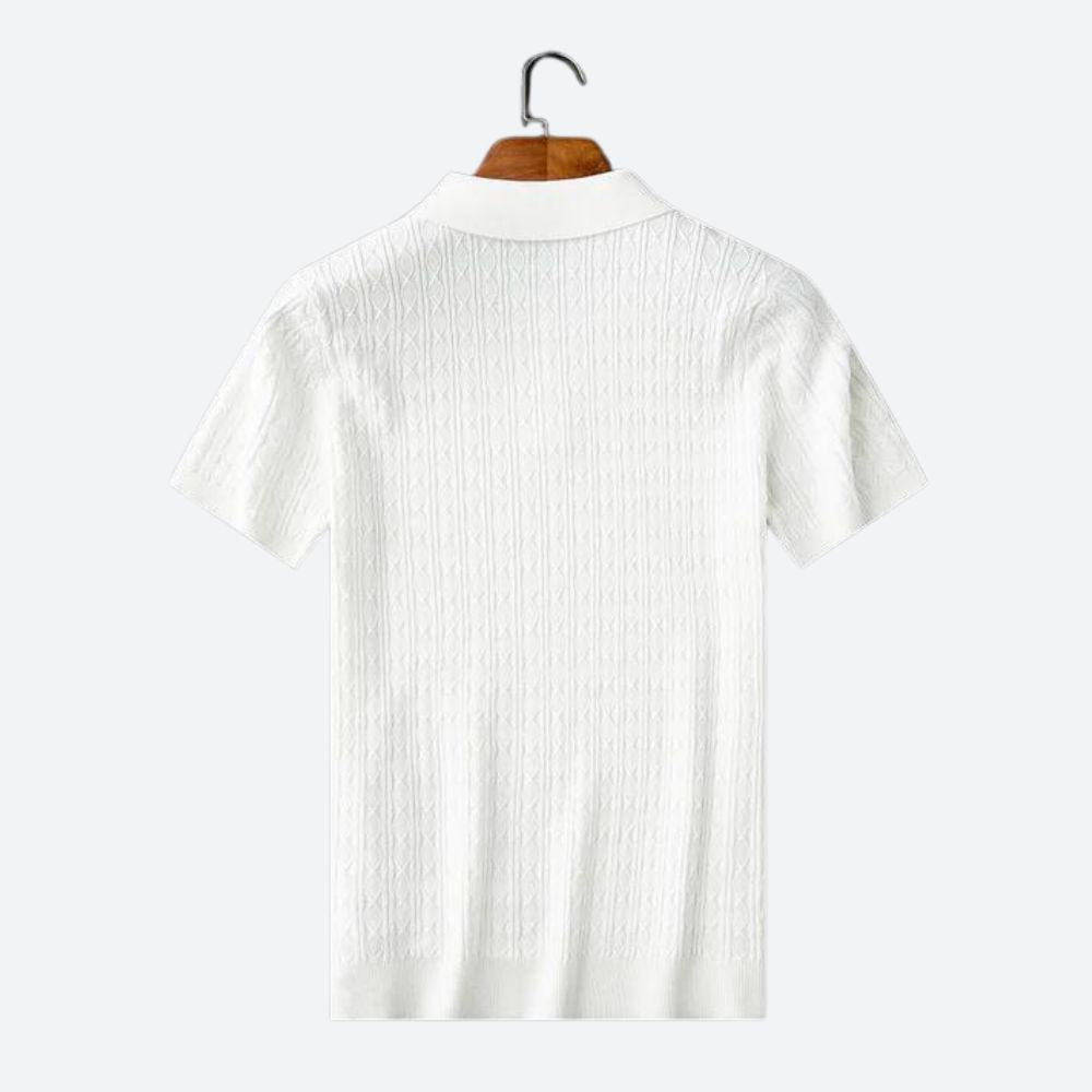 Polo cómodo para hombre con ajuste relajado – Aldreno