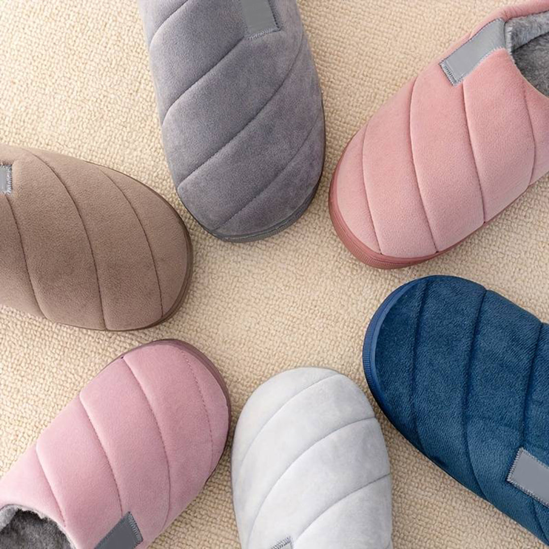 GERALD - Zapatillas de casa cálidas para hombres con empeine bajo