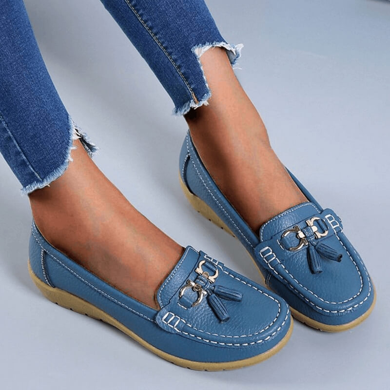 Zapatos planos ortopédicos para mujer con diseño clásico – MAIREEN