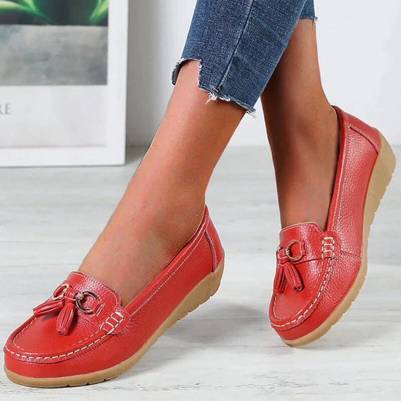Zapatos planos ortopédicos para mujer con diseño clásico – MAIREEN