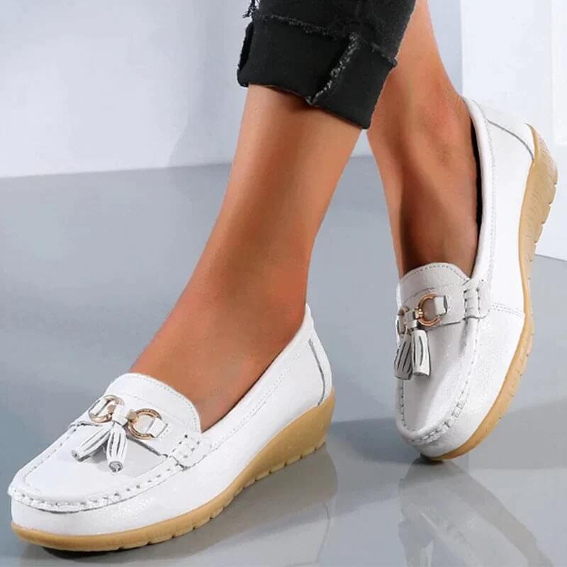 Zapatos planos ortopédicos para mujer con diseño clásico – MAIREEN